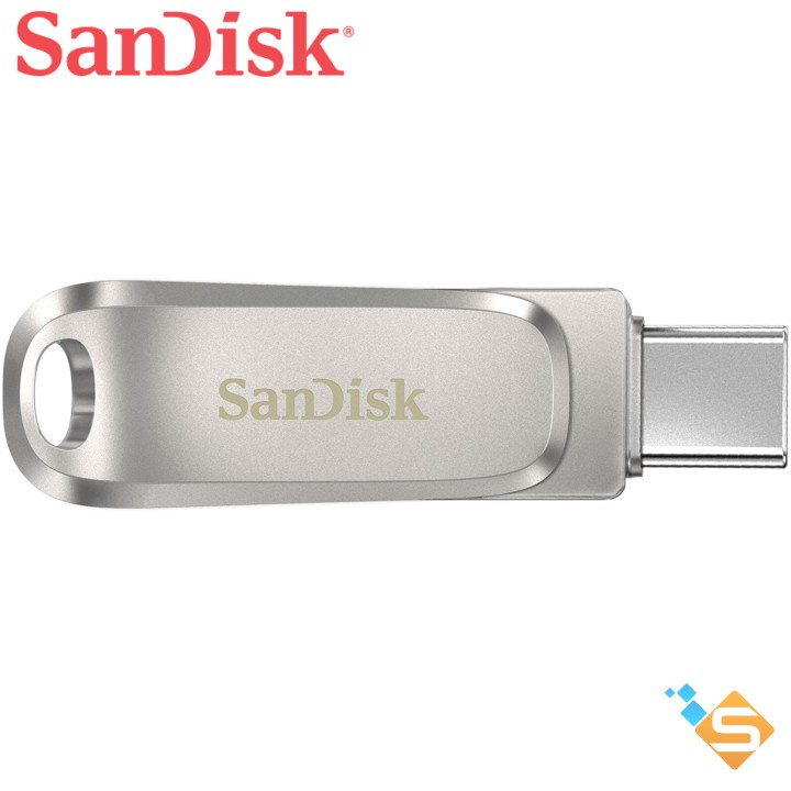 USB 3.1 OTG SANDISK Ultra Dual Drive Luxe Type-C 256GB 128GB 64GB 150MB/s Bạc - Vỏ kim loại - Bảo Hành Chính Hãng 2 Năm