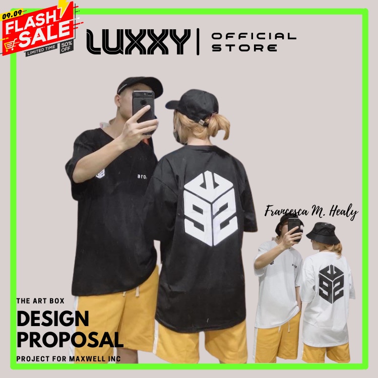 Áo thun tay lỡ dáng rộng Unisex dưới 70kg LuxxyStore - SWE 2016