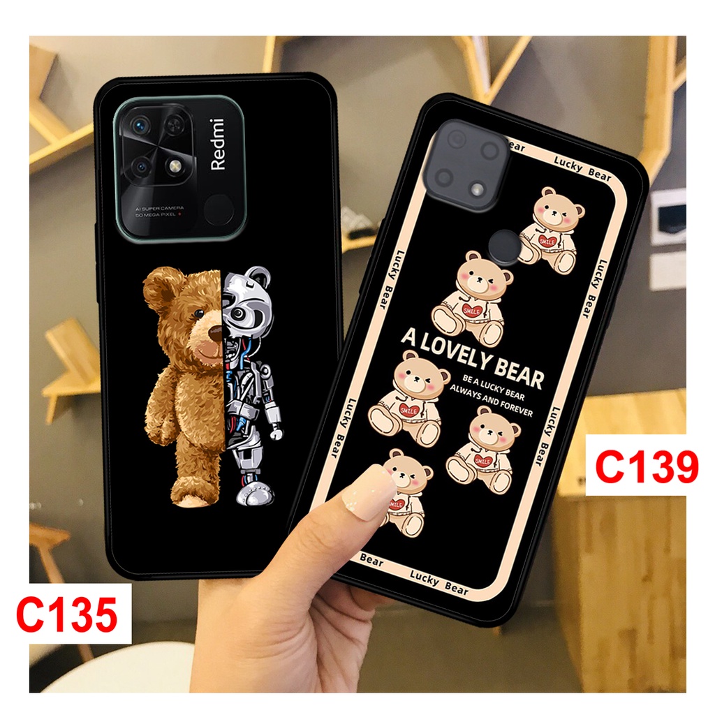 Ốp lưng Redmi 10C - Redmi 9C bảo vệ camera in hình gấu bear cute , thời trang. ốp lưng Redmi 10c - redmi 9c chất lượng.