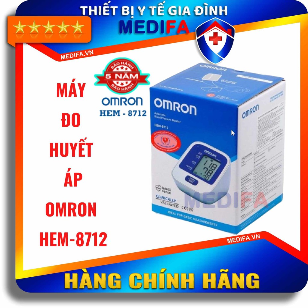 ✨Máy đo huyết áp bắp tay OMRON HEM-8712Hoàn toàn tự động Sử dụng đơn giản chỉ với 1 lần chạm✨