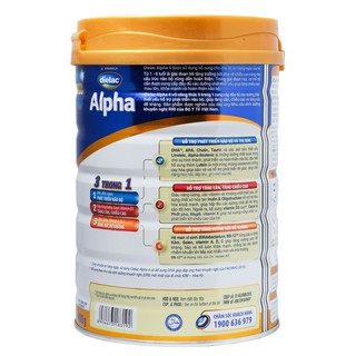 SỮA BỘT DIELAC ALPHA 3/4 900G