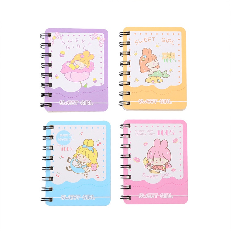 Sổ Tay Mini A7 Họa Tiết Hoạt Hình Dễ Thương Tiện Dụng