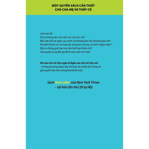 Sách - Nói Sao Cho Trẻ Chịu Nghe Và Nghe Sao Cho Trẻ Chịu Nói (PN)