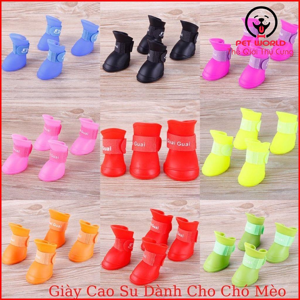 GIÀY ĐI MƯA CHO CHÓ MÈO - ỦNG ĐI MƯA CHÓ MÈO KHÔNG THẤM NƯỚC GIÁ SIÊU RẺ