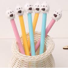 B17 Bút thỏ trắng bút molang bút hoạt hình bút dễ thương bút kute viết gel