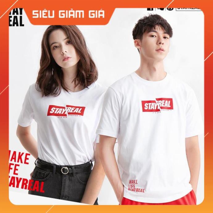 🔥XẢ HÀNG🔥 ÁO ĐÔI - Áo Thun Đôi Tình Nhân In Hình STAY REAL I4091 - LoviCouple - Có FeedBack
