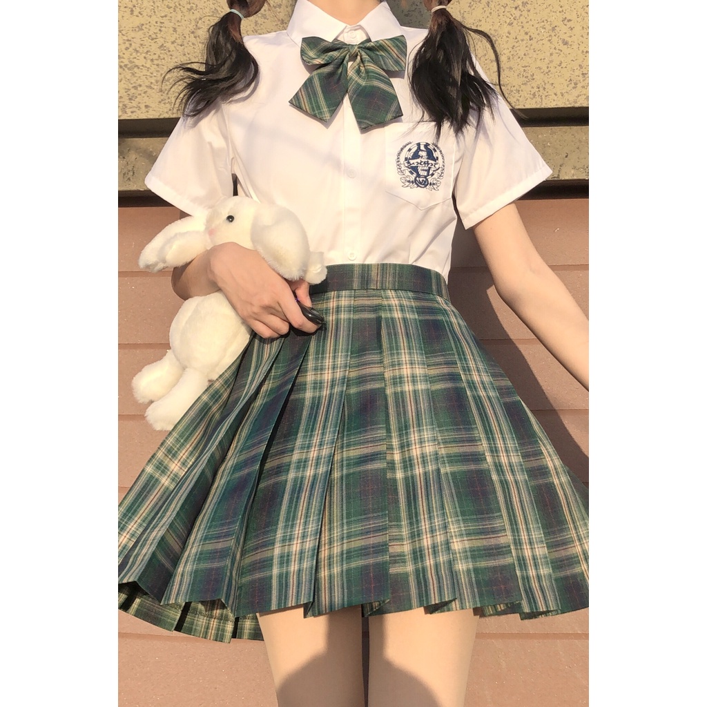 Hormones chân váy xếp ly tennis caro dáng ngắn vintage Thời Trang ulzzang Nhật Bản