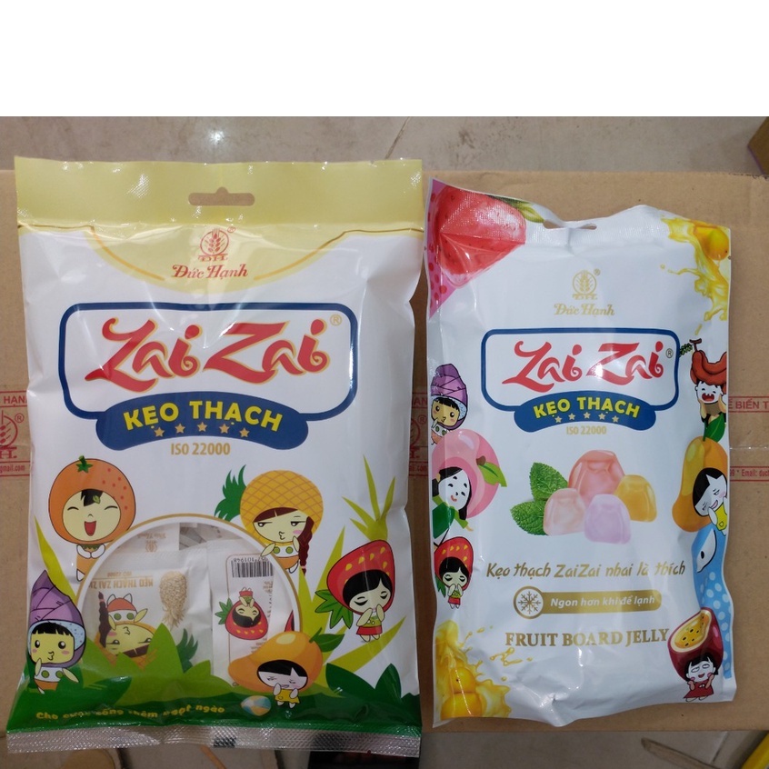 KẸO THẠCH ZAI ZAI ĐỨC HẠNH GÓI 350G/320G/700g/1kg