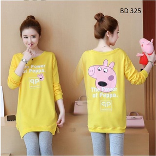 Bộ đồ bầu và sau sinh màu vàng dễ thương Bana mã BD325