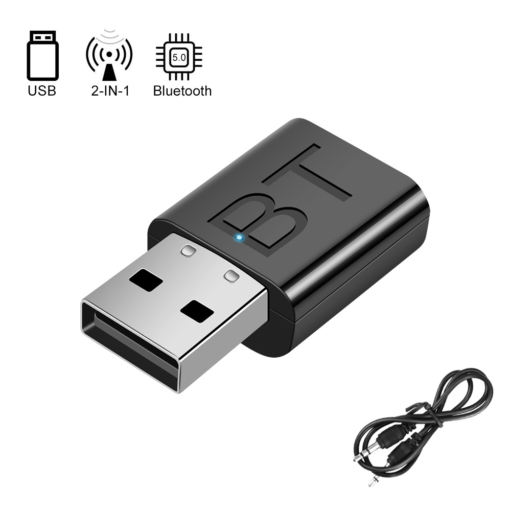 Thiết bị thu phát Bluetooth 5.0 mini USB RCA 3.5mm cho PC TV