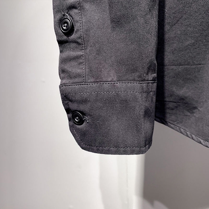 Áo Sơ Mi Tay Dài Dáng Rộng Thời Trang Cá Tính Dễ Phối Đồ Cho Nam