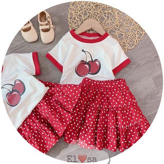 Set váy cherry