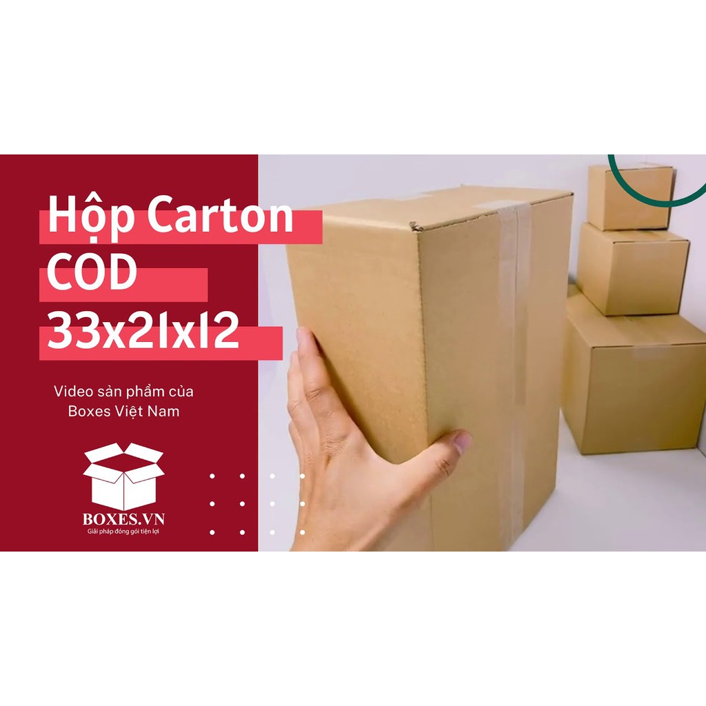 33x21x12 Combo 50 hộp Carton đóng gói hàng giá tại xưởng