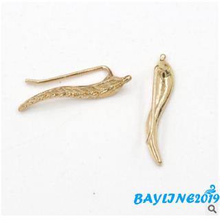 ❀Bông tai pha lê lá kim loại May-Nữ