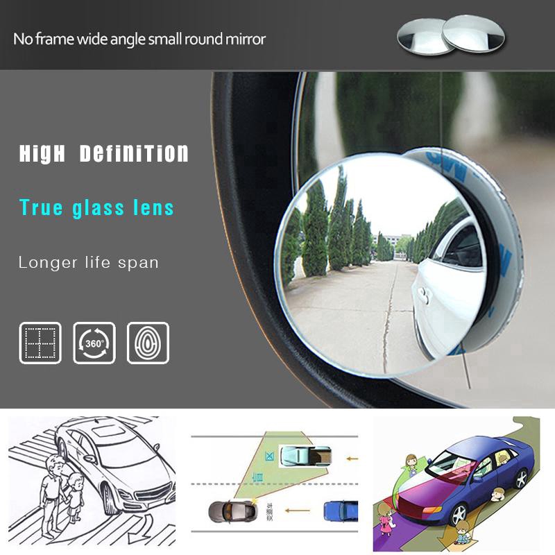 Bộ 2 gương cầu lồi gắn kính chiếu hậu xe hơi và xe máy | BigBuy360 - bigbuy360.vn