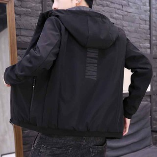 Áo Khoác Khóa Kéo Có Nón Màu Sắc Thời Trang Cho Nam