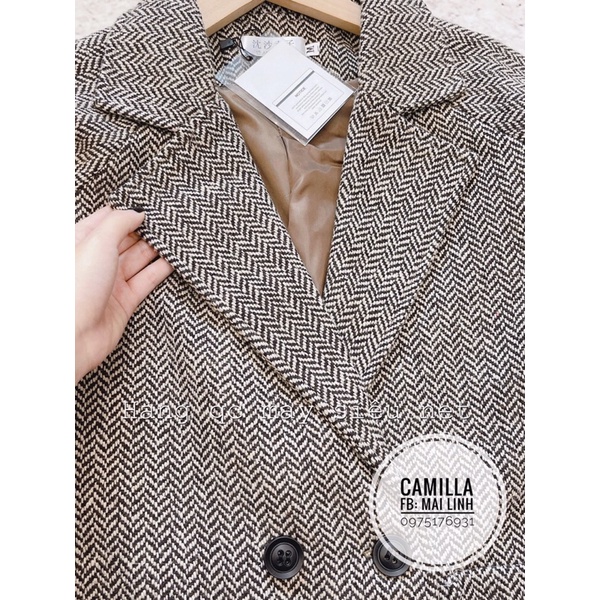 ⚡️BÁN SỈ⚡️Áo dạ kẻ ghi dáng rộng tay lật 2 lớp | BigBuy360 - bigbuy360.vn