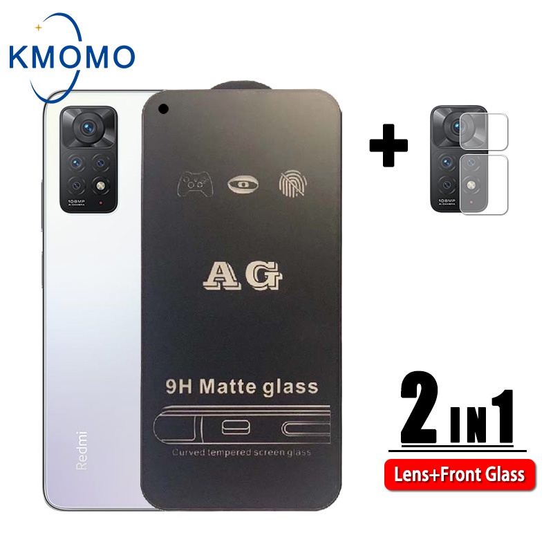 Kính cường lực Xiaomi Redmi chống vân tay, mồ hôi AG full màn cho Note 11 Pro 5G 11s 11t 10A 10C 10 2022 10s 9 9s 9A 9C 9T 8 lực bảo vệ camera