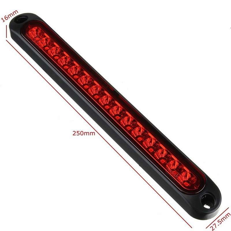 [adorebubble 0610] 1PC 25CM 15 LED Red Sealed Trailer Truck RV Stop Tail Rear Brake Turn Light Bar