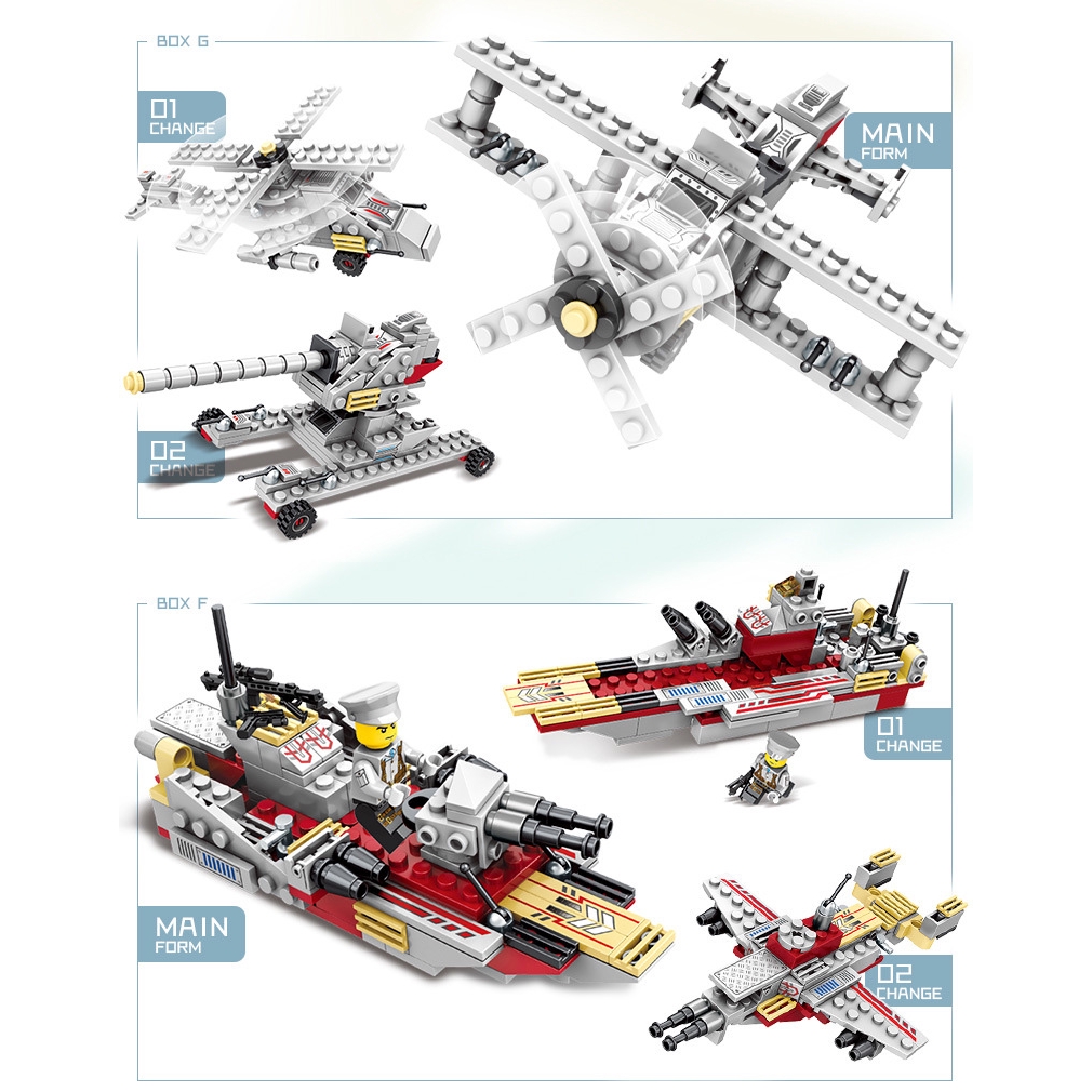 Bộ Đồ Chơi Lắp Ráp Lego 1000 Mảnh 8 Trong 1