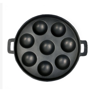 Khuôn làm bánh khọt, chảo đổ bánh khọt có nắp - 8 lỗ