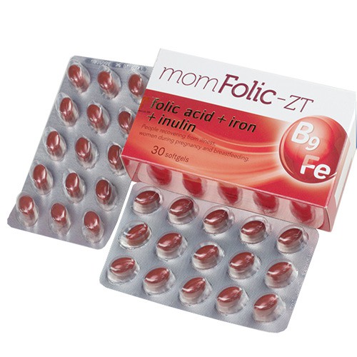 MomFolic-ZT - bổ sung sắt và acid folic cho phụ nữ mang thai và cho con bú