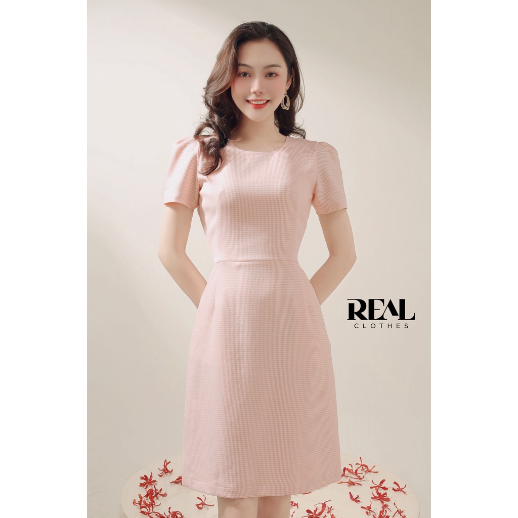 Đầm katie zigzag cam_REAL