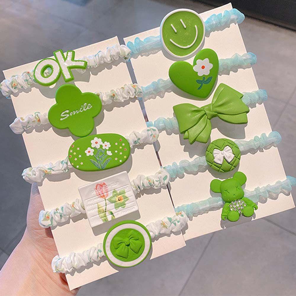 Dây Cột Tóc Co Giãn Hình Nơ Mặt Cười Phong Cách Hàn Quốc Cho Nữ BERNARDO