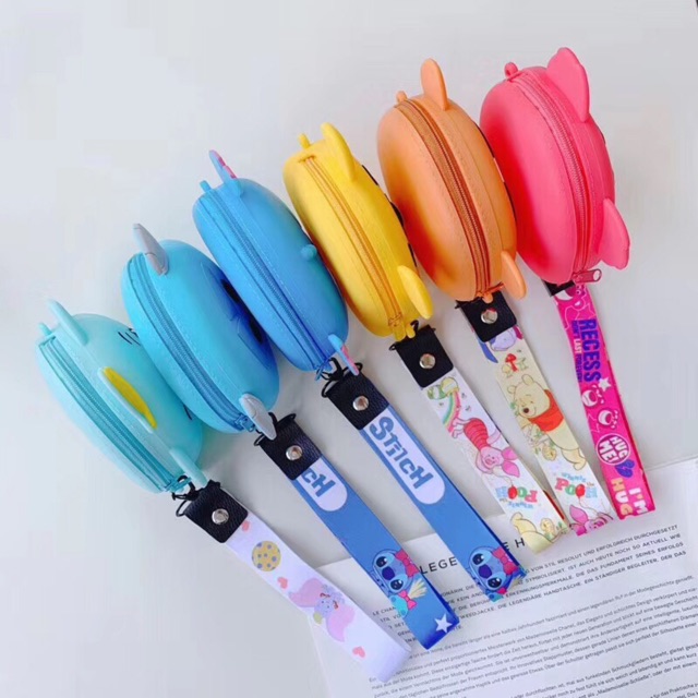 🐻Cartoon silicone ví dễ thương ví lưu trữ túi son môi thay đổi trang trí | BigBuy360 - bigbuy360.vn