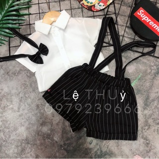 Set bộ đồ công tử kèm nơ 3 chi tiết đi tiệc,sinh nhật cho bé trai