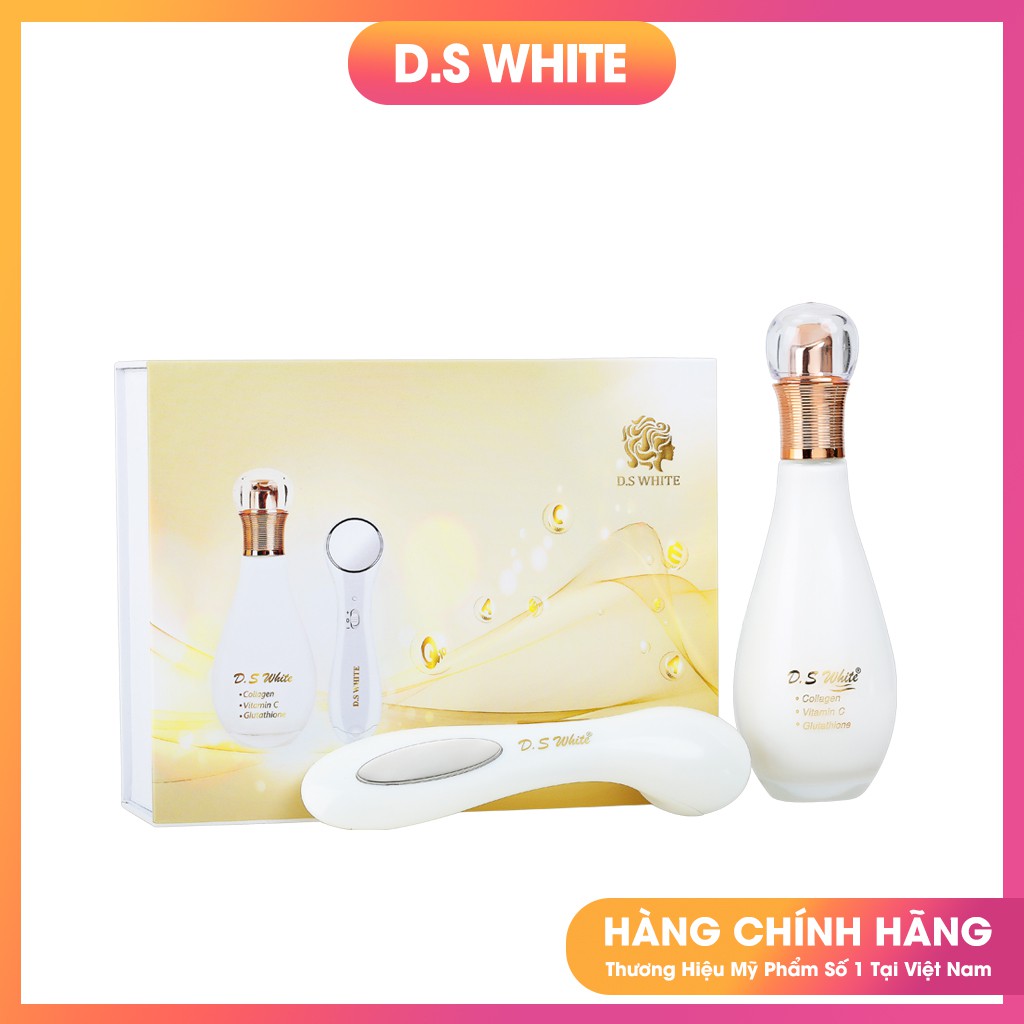 Cấy Trắng Da Mặt D.S White Dưỡng Trắng Trẻ Hóa, Mờ Nám Tàn Nhang, Se Khít Lỗ Chân Lông Hàng Chuẩn Spa 150ml