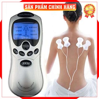 Máy massage xung điện 4 miếng dán vật lý trị liệu mát xa châm cứu .