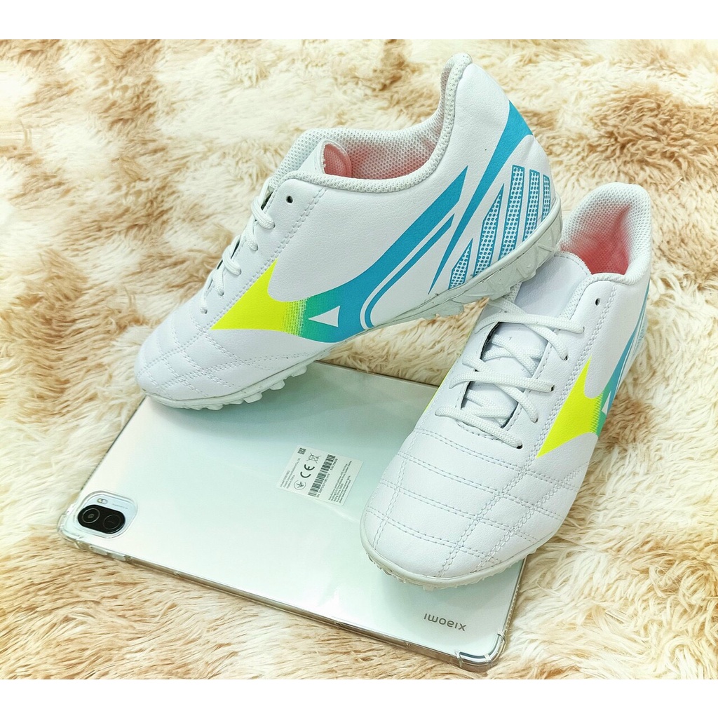 Giày đá bóng sân cỏ nhân tạo Mizuno đế dẻo khâu Tặng tất dệt kim dày xịn