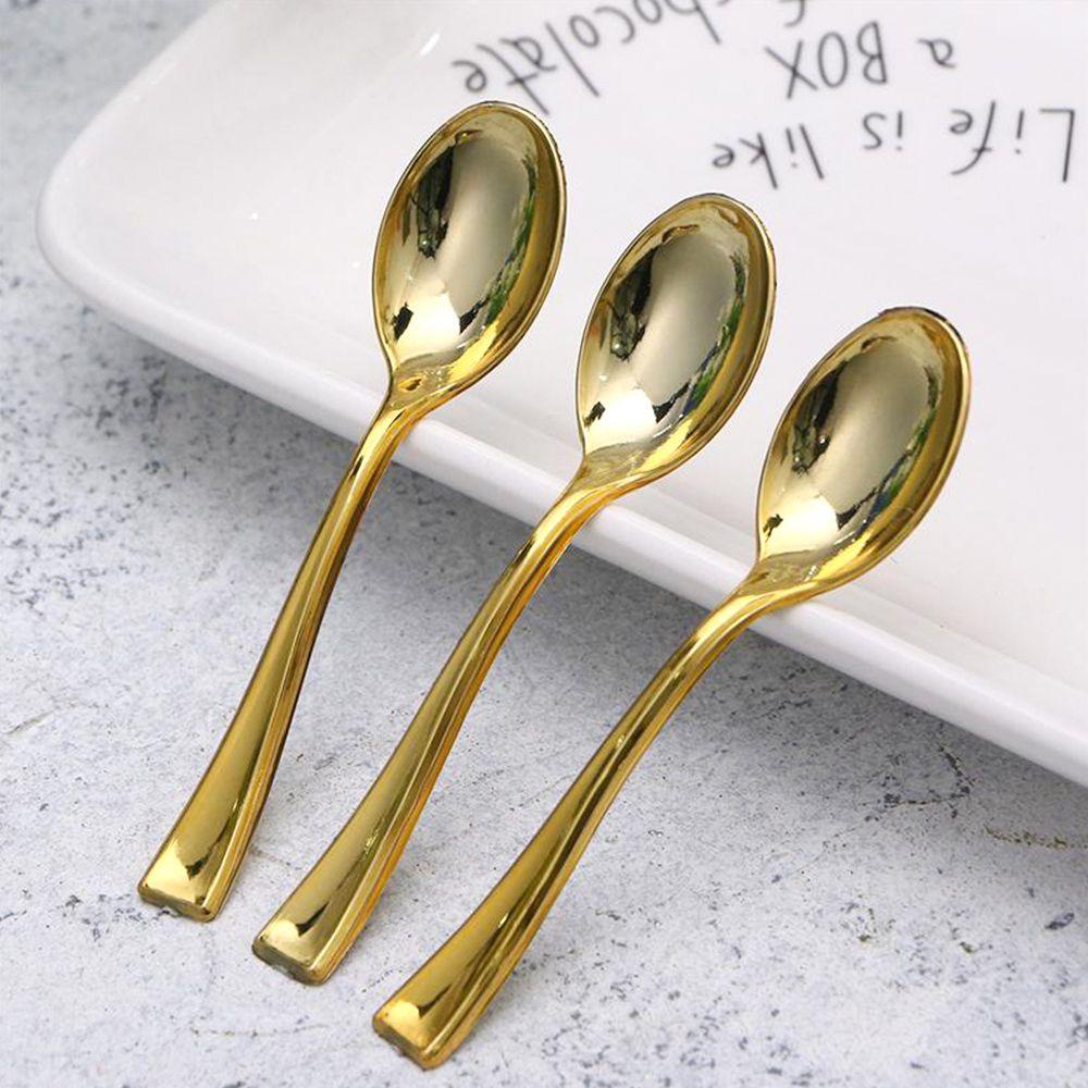 Bộ 24 Muỗng Kim Loại Mini|Muỗng Ăn Tráng Miệng Bằng Thép Không Gỉ Chất Lượng Cao