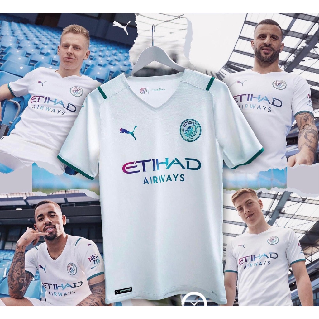 Áo Bóng Đá Man City sân khách 2021-2022 CAO CẤP