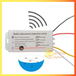 Công tắc cảm biến vi sóng radar SUNTECH 12v - 220v