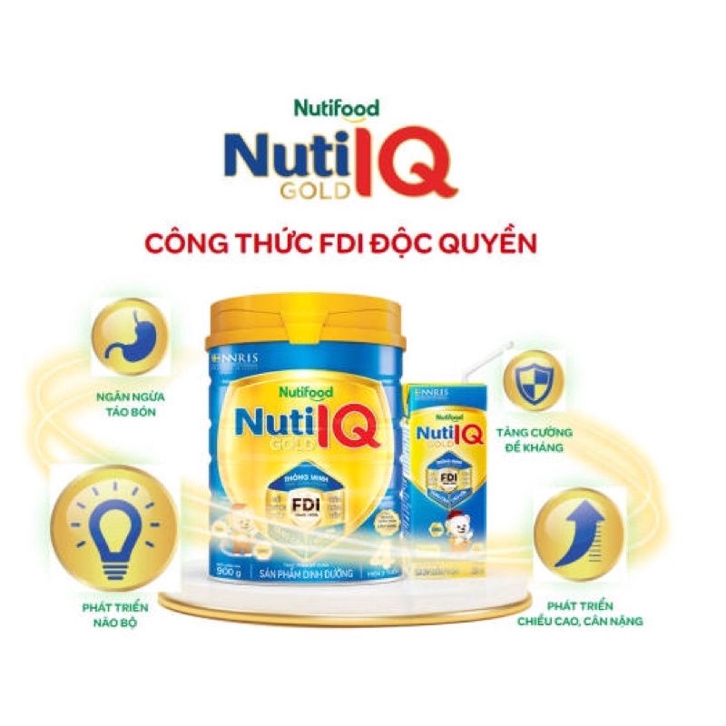 Tặng 1 bịch dettol kháng khuẩn 225g -  Sữa bột nuti IQ số 4 900g