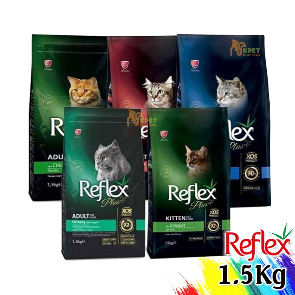 Hạt mèo Reflex Plus 1.5kg - Thức ăn mèo cao cấp nhập Thổ Nhỉ Kì