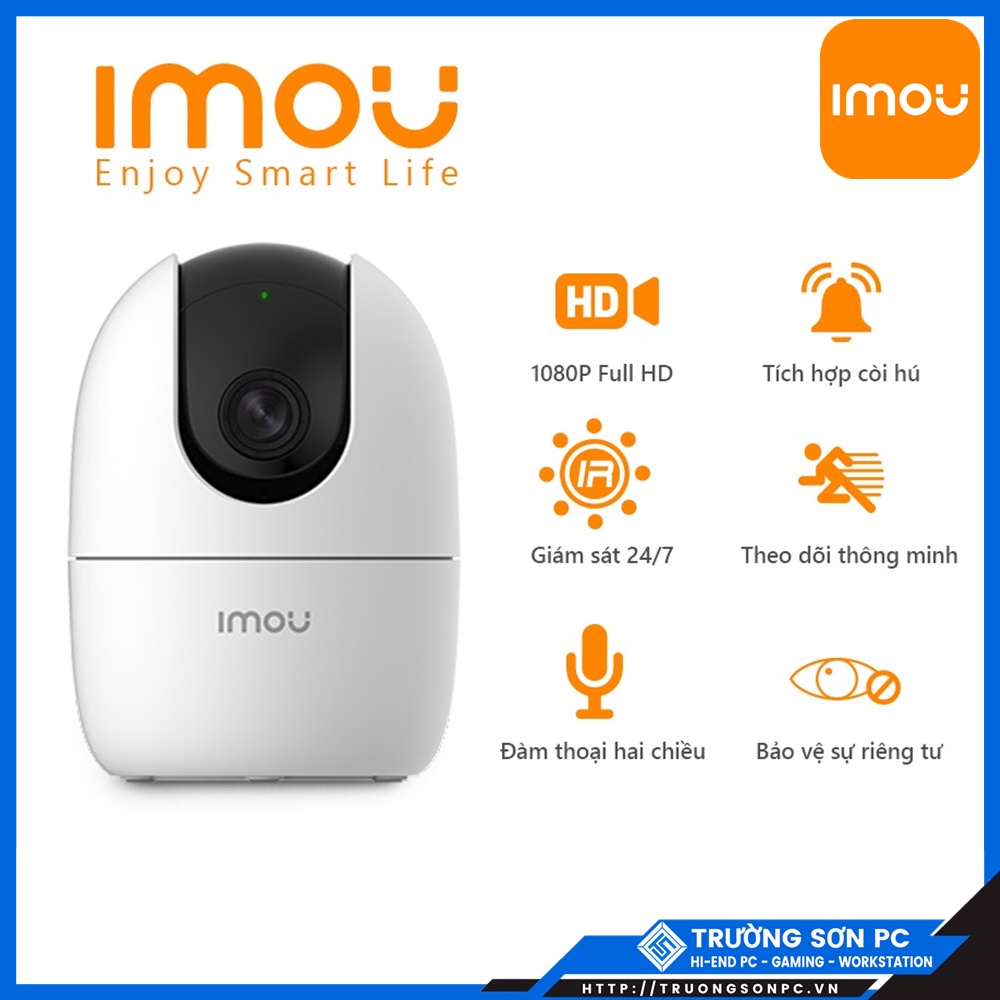 Camera IP Wifi IMOU DH-IPC A22EP-D 2MP Kèm Thẻ Nhớ Lưu Trữ | Đàm Thoại 2 Chiều | Kết Nối Wifi/ Lan