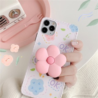 Ốp iPhone Hoa Kèm PopSockets iPhone 7Plus/8Plus/X/Xs Max/11/11 Pro Max - ốp iphone
