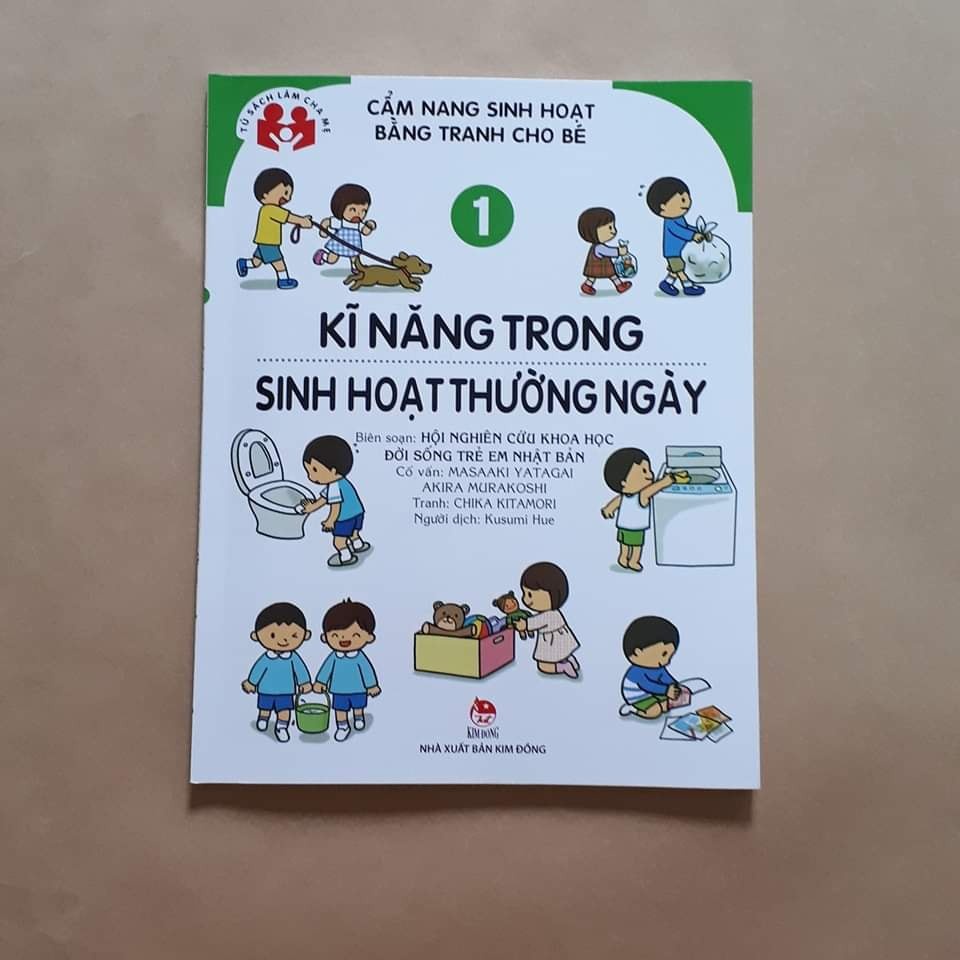 Sách Combo 4 Quyển Cẩm Nang Sinh Hoạt Bằng Tranh Cho Bé NXB Kim Đồng