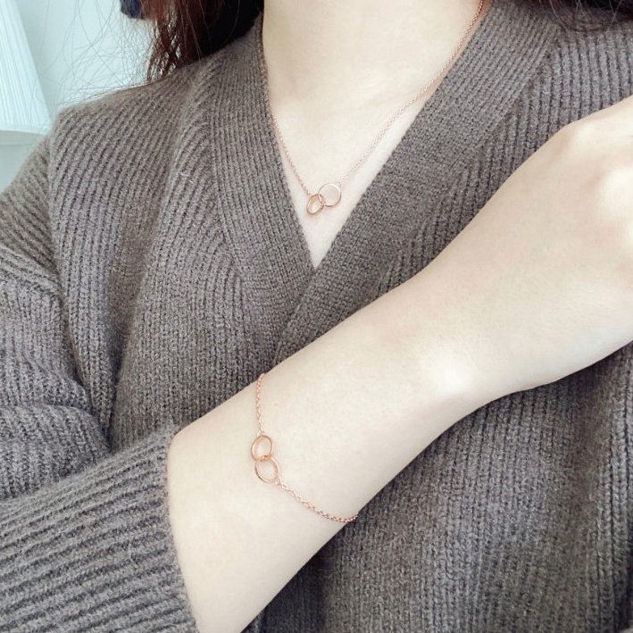 Dây Chuyền nữ Daniiel Wellington Elan Unity Necklace Full box, túi xách - Tuyển CTV -Hỗ trợ Droship