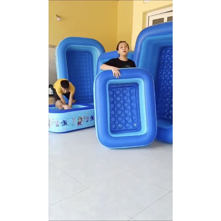 Bể phao bơi vuông 1m2 .