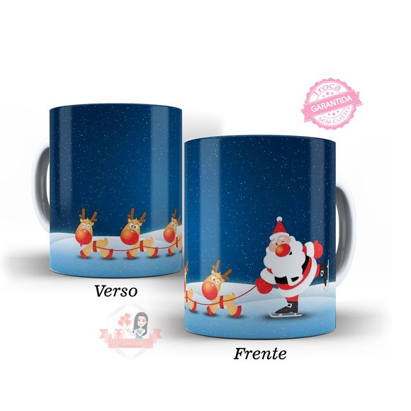 Cốc sứ uống trà cà phê in hình giáng sinh - Quà tặng Noel