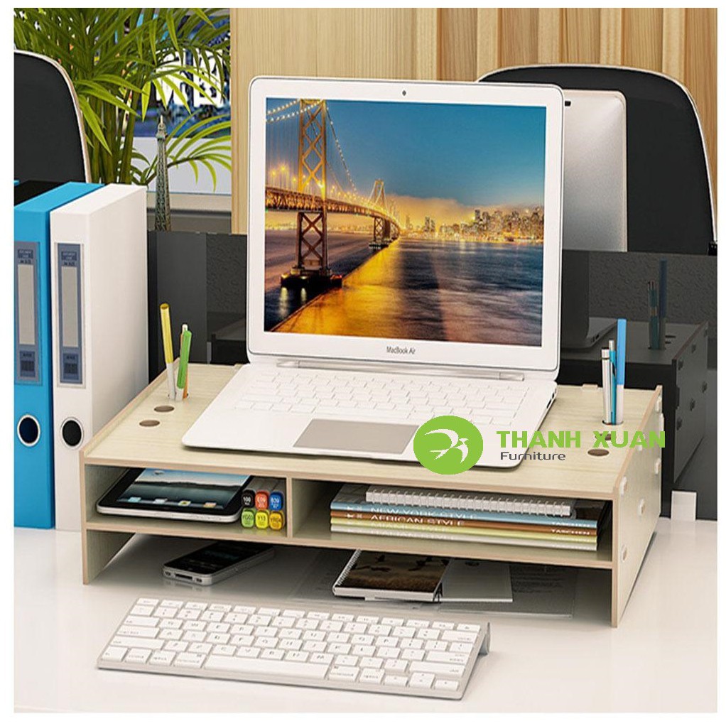 KỆ ĐỂ MÀN HÌNH DESKTOP - Dài 60cm