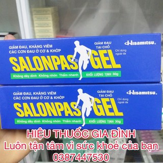 GEL giúp GIẢM ĐAU, KHÁNG VIÊM tại chỗ SALONPAS tuýp 15g,30g