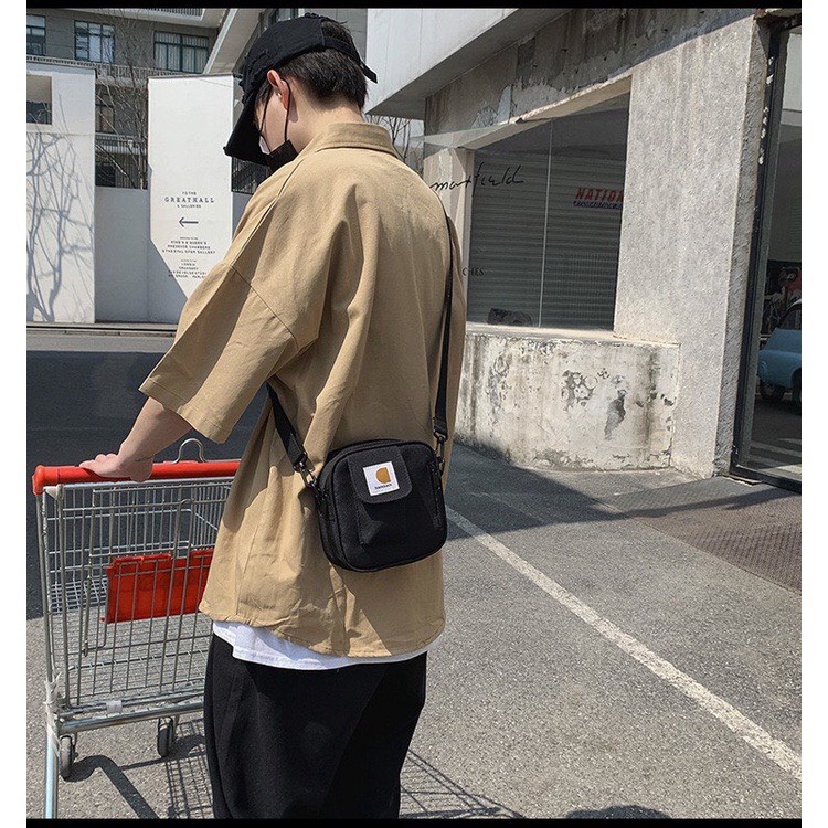 Túi tote Đeo Chéo Vải Canvas Thời Trang Hàn Quốc Đi Học , Đi Chơi dành cho cả nam và nữ tiện dụng