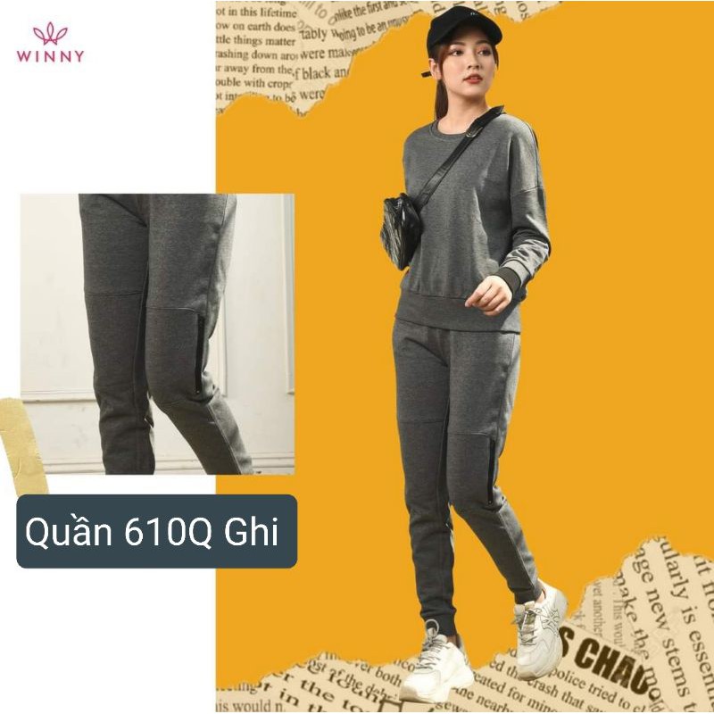 Quần dời thể thao nữ Winny nỉ da cá
