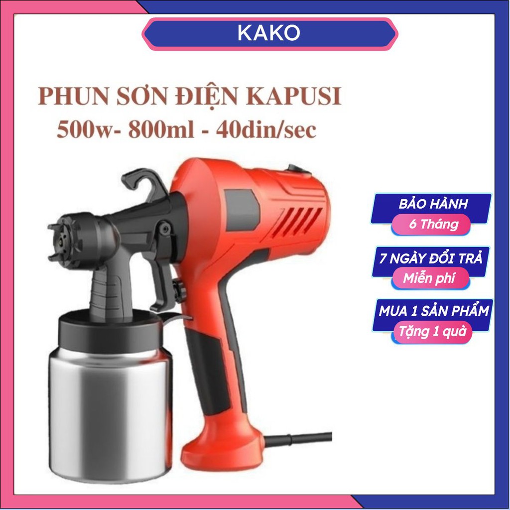 Máy phun sơn điện cậm tay 500W, tốc độ phun 650ml / phút, đường kích vòi phun 2.5mm