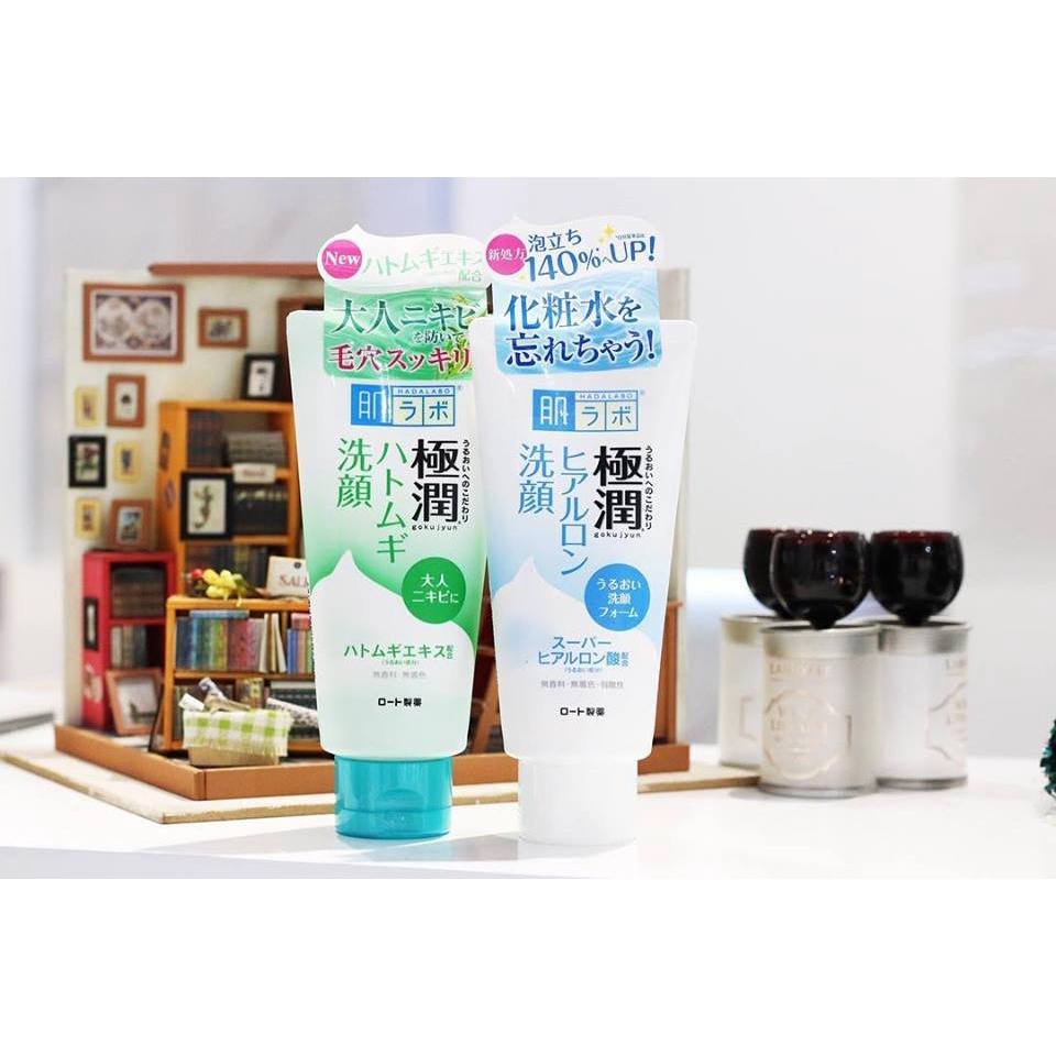Sữa rửa mặt tạo bọt Hada Labo 160ml giúp sáng da, làm sạch sâu, loại bỏ bã nhờn và bụi bẩn - Kokubo